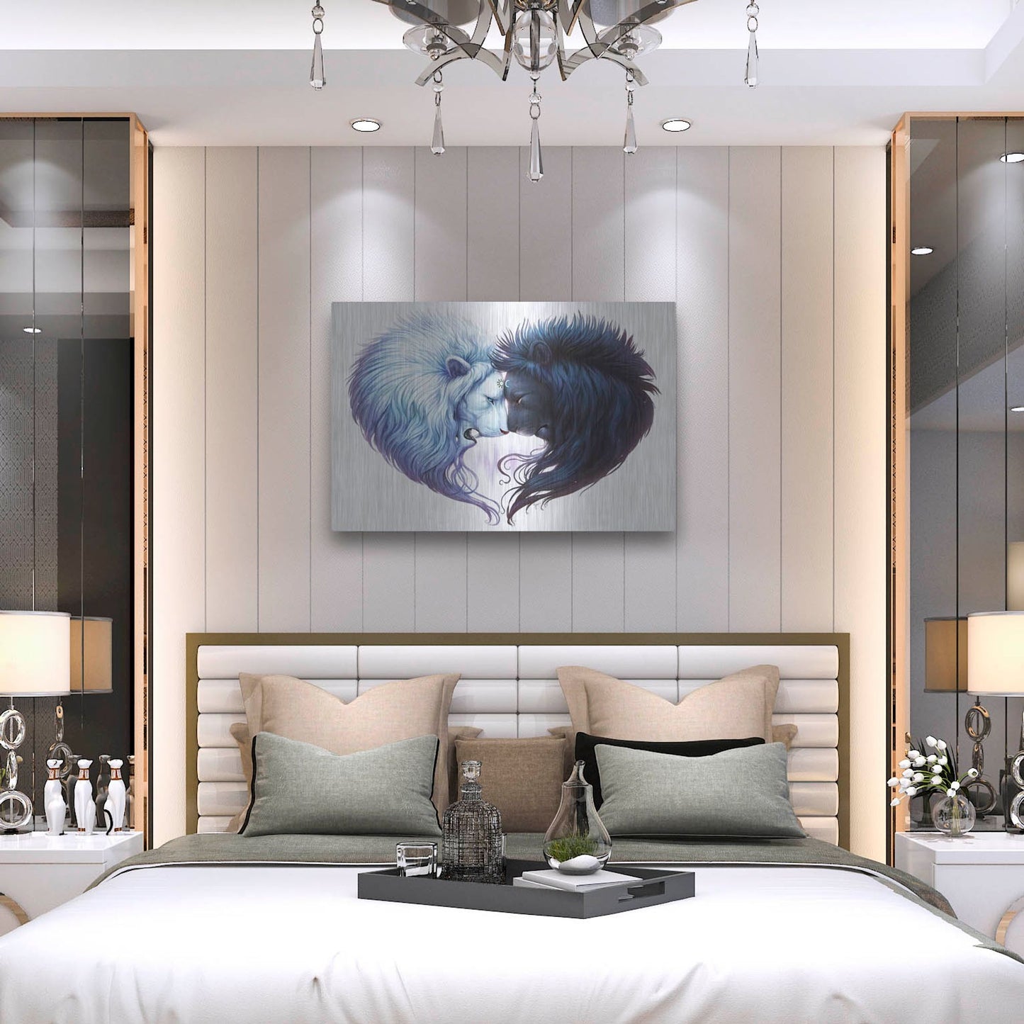 Luxe Metal Art 'Brotherhood' by JoJoesArt, Metal Wall Art,36x24