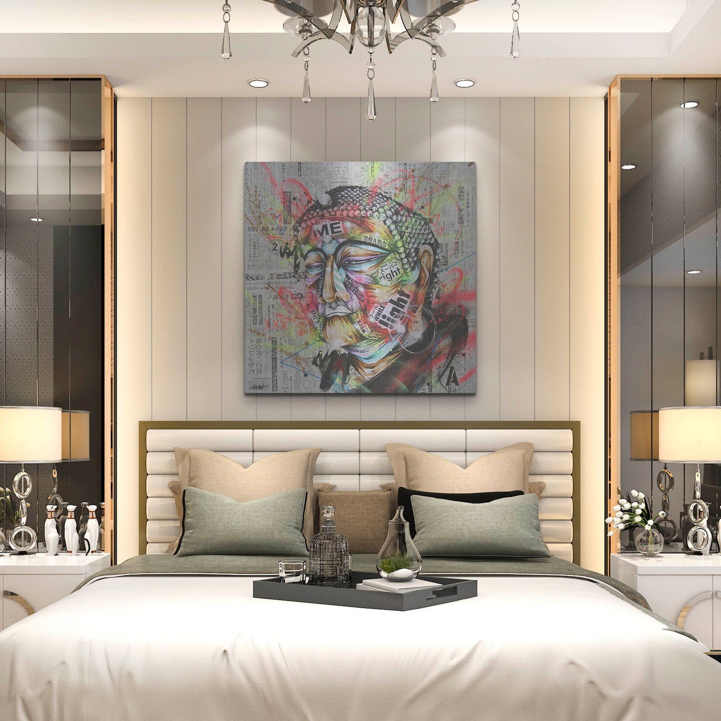Luxe Metal Art 'Holy' by Taka Sudo, Metal Wall Art,36x36