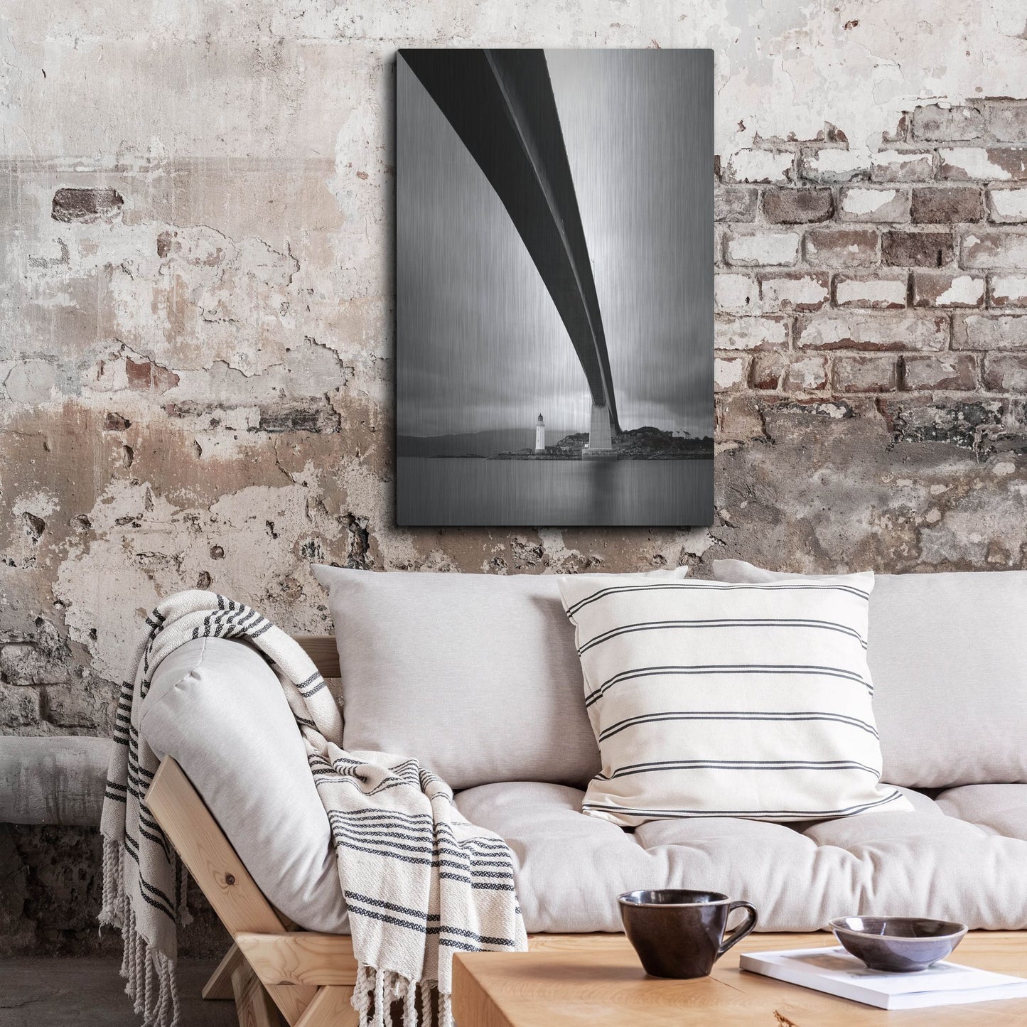 Luxe Metal Art 'Skye Bridge' by Nina Papiorek, Metal Wall Art,24x36