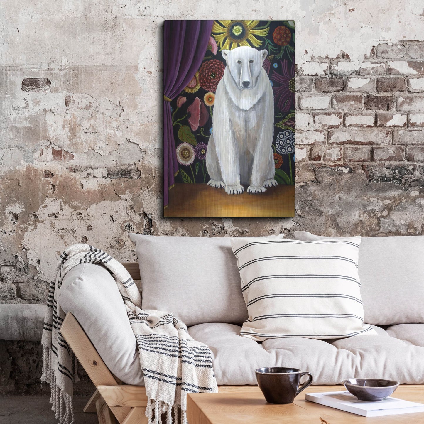 Luxe Metal Art 'Curtain Call' by Catherine A Nolin, Metal Wall Art,24x36