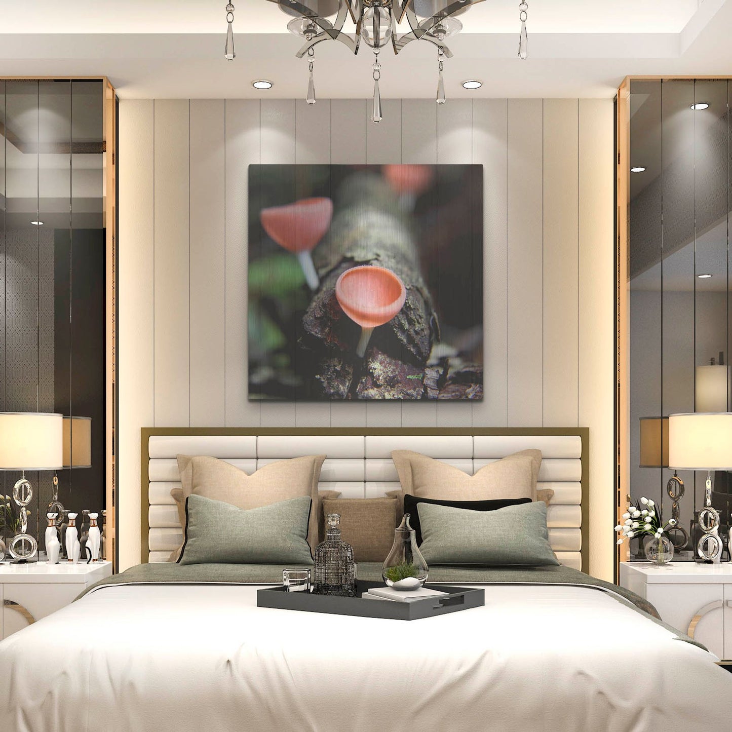 Luxe Metal Art 'Fungus' by Dana Brett Munach, Metal Wall Art,36x36