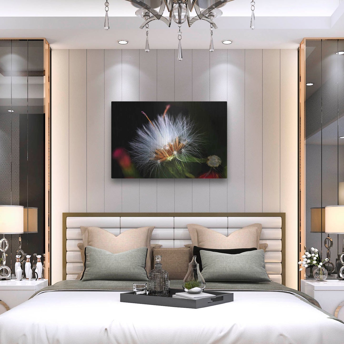 Luxe Metal Art 'Snow Flower' by Dana Brett Munach, Metal Wall Art,36x24