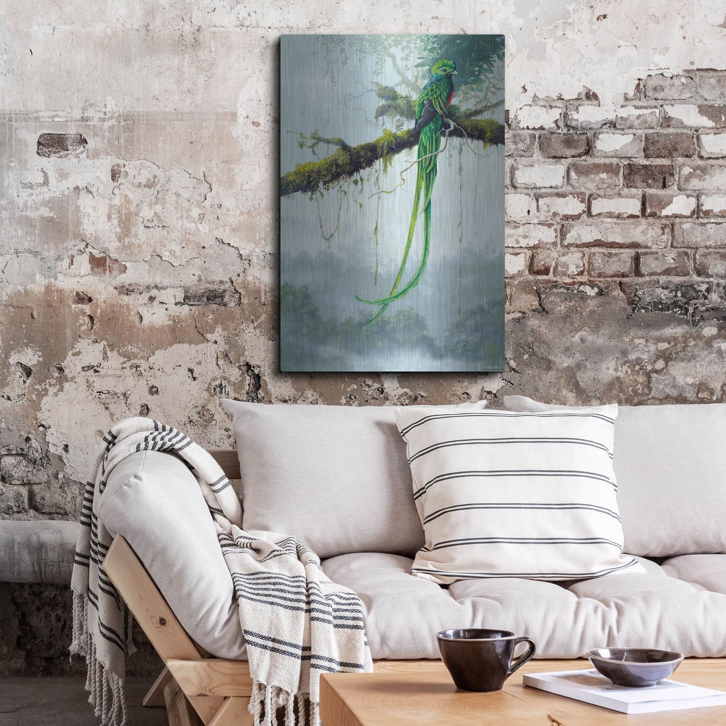 Luxe Metal Art 'Resplendent Quetzal' by Harro Maass, Metal Wall Art,24x36