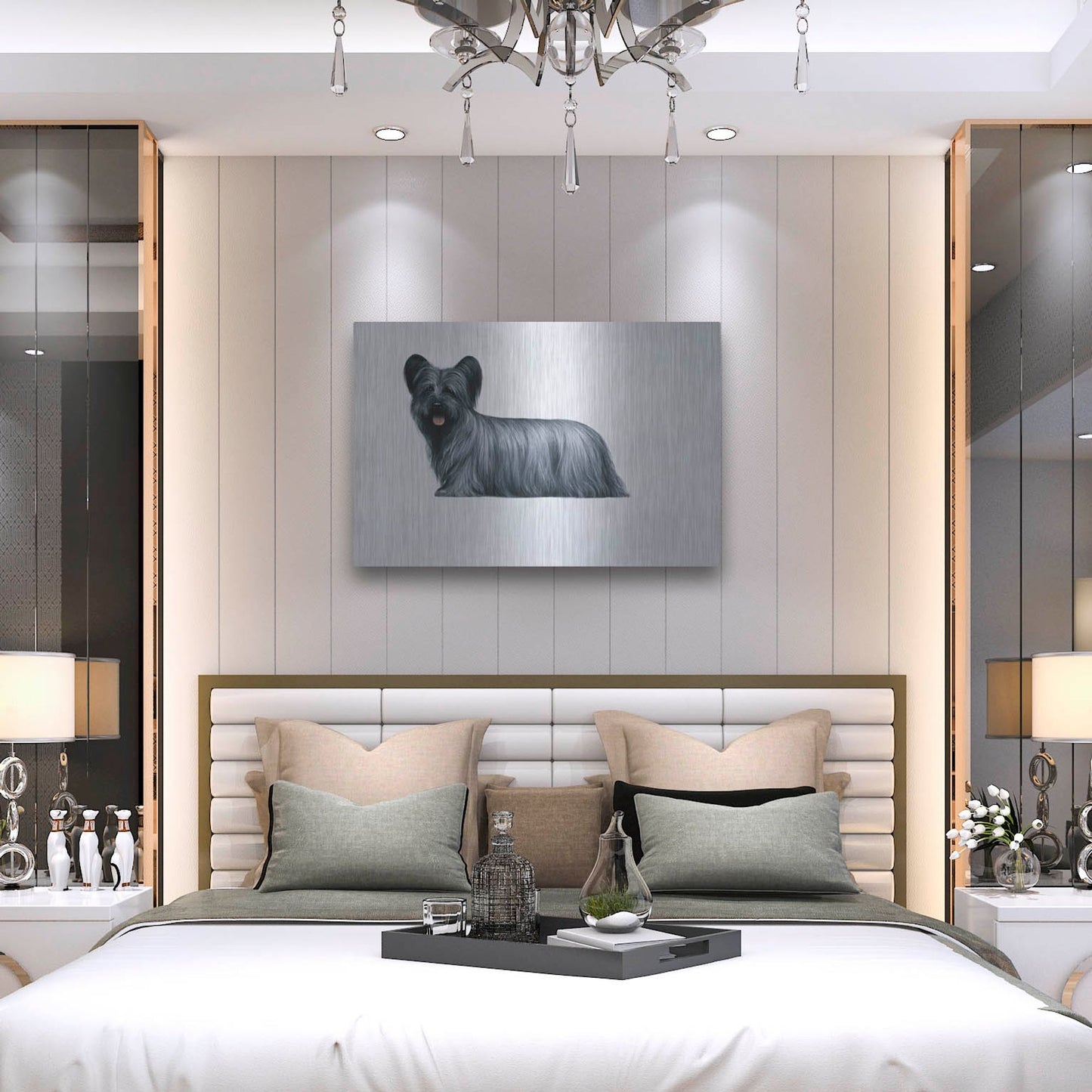 Luxe Metal Art 'Sky Terrier' by Harro Maass, Metal Wall Art,36x24