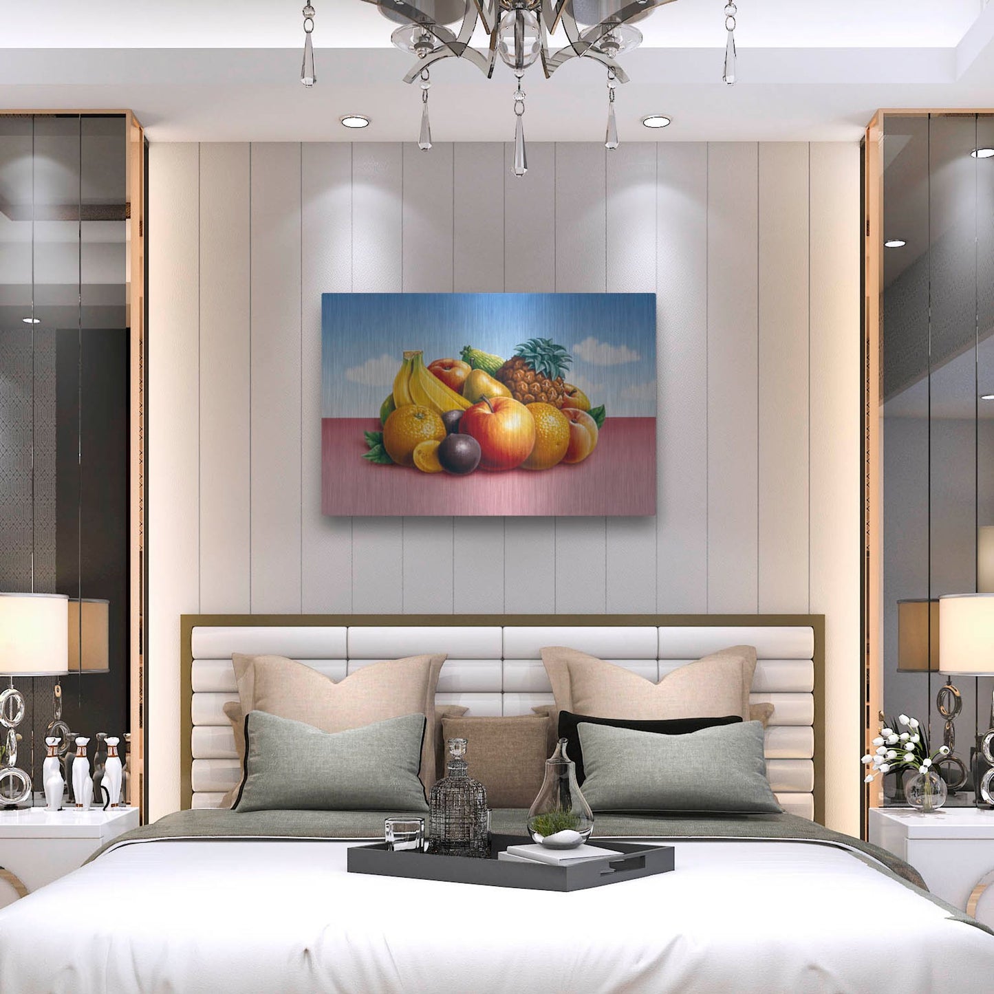 Luxe Metal Art 'Fruit 2' by Harro Maass, Metal Wall Art,36x24