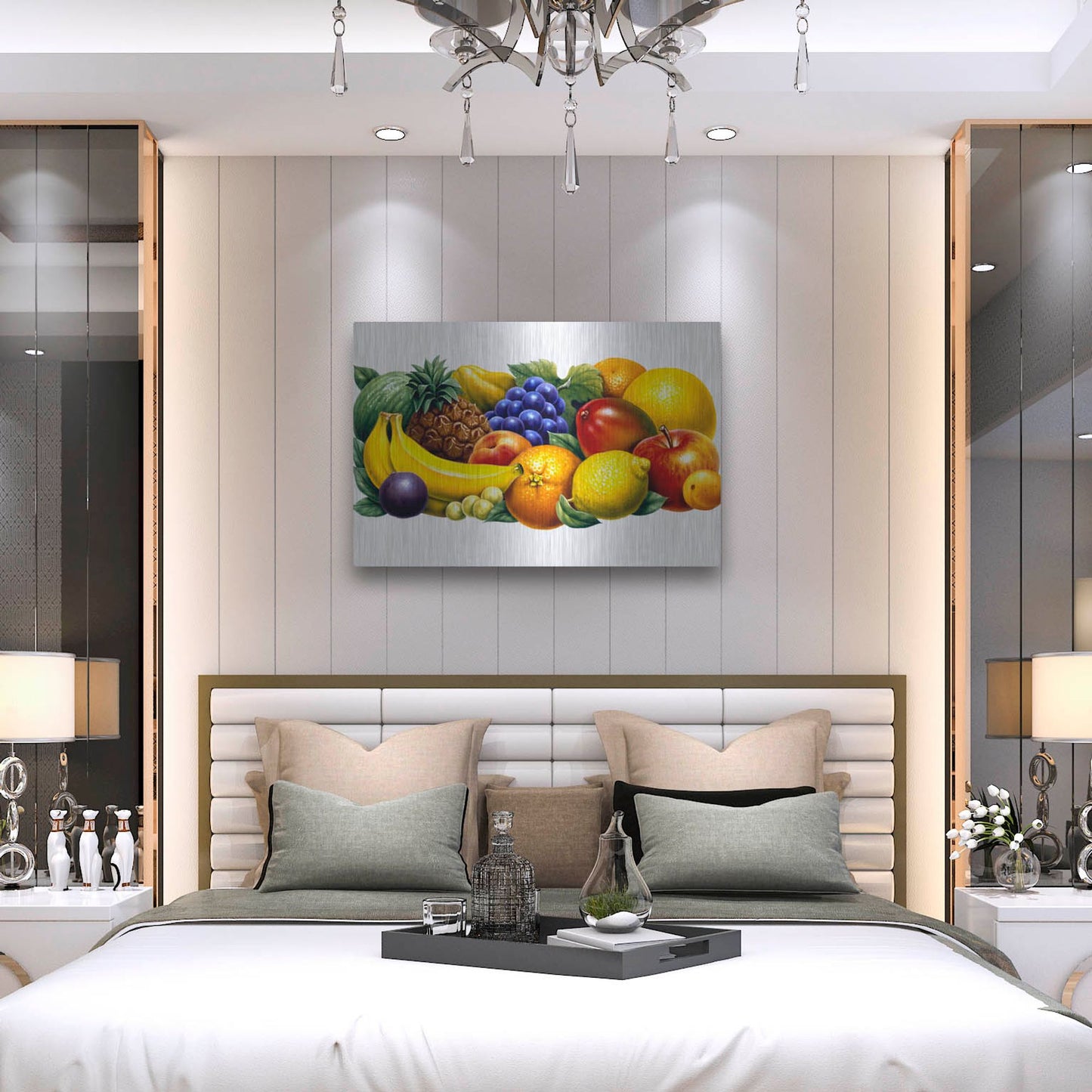 Luxe Metal Art 'Fruit' by Harro Maass, Metal Wall Art,36x24