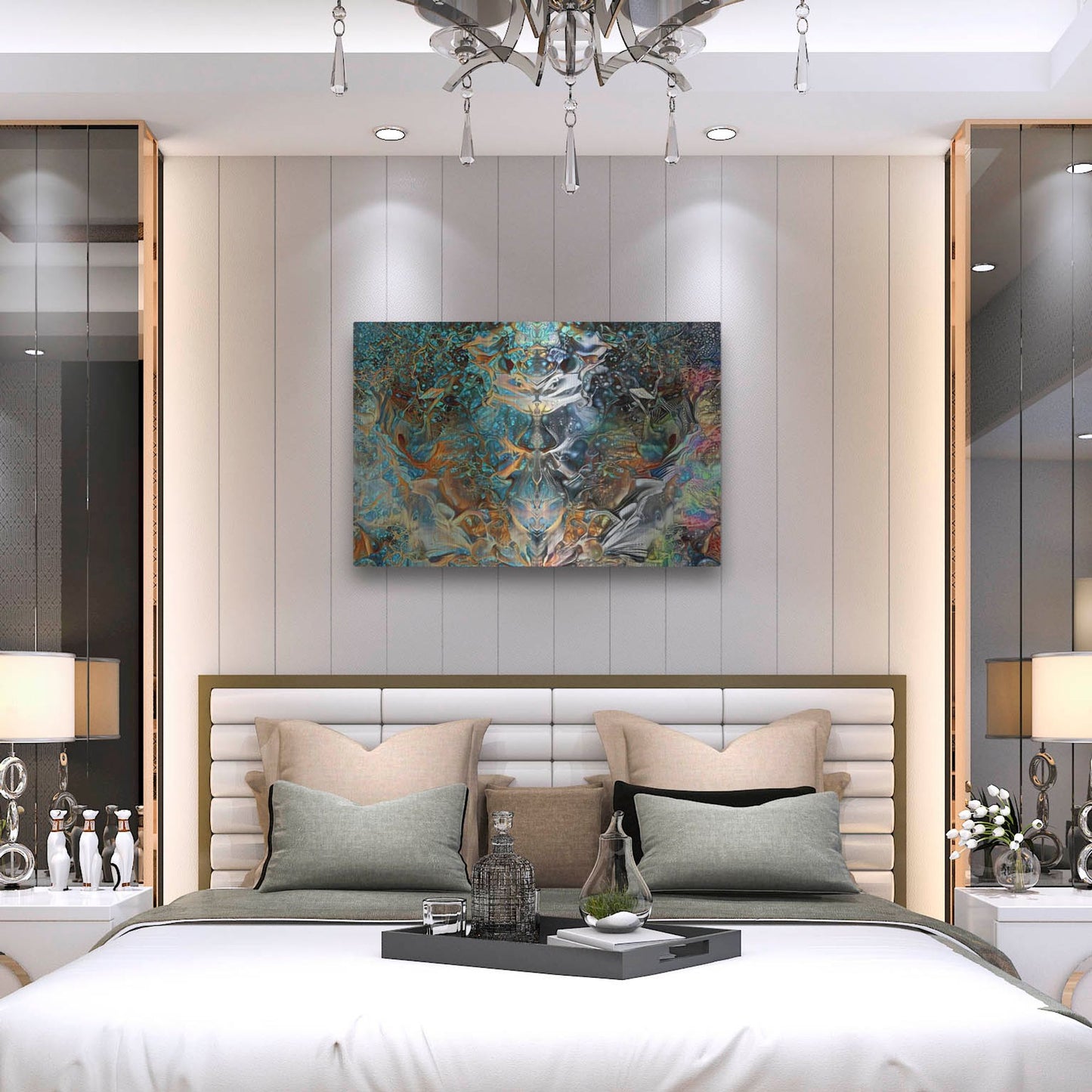 Luxe Metal Art 'Jade Mask' by Pedro Gavidia, Metal Wall Art,36x24
