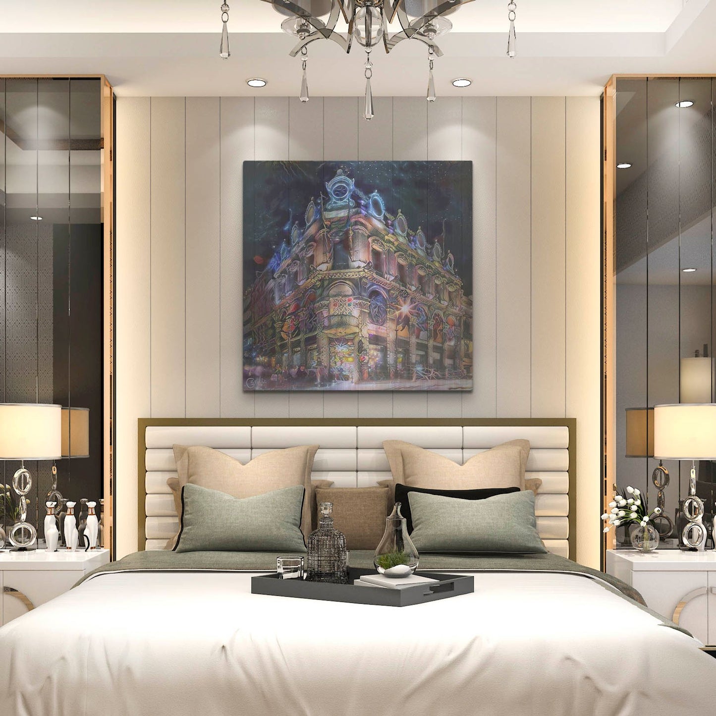 Luxe Metal Art 'Mexico City Estanquillo Museum' by Pedro Gavidia, Metal Wall Art,36x36