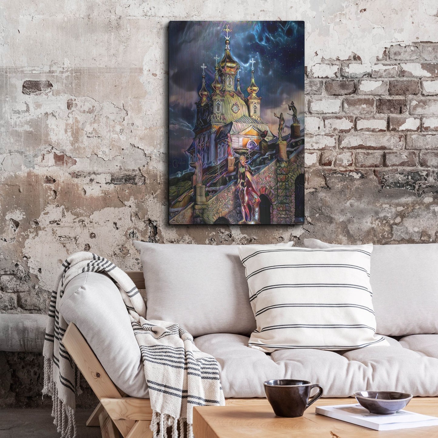 Luxe Metal Art 'Saint Petersburg Russia Peterhof Palace' by Pedro Gavidia, Metal Wall Art,24x36