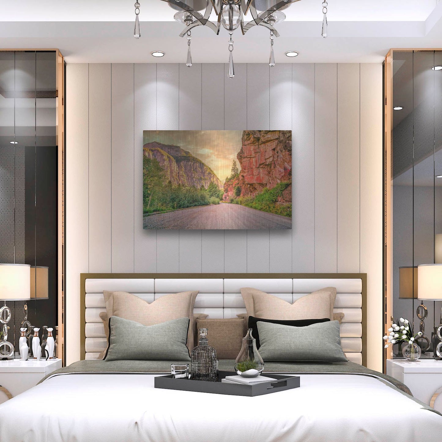 Luxe Metal Art 'San Juan Mountain Road' by Mark A Paulda, Metal Wall Art,36x24