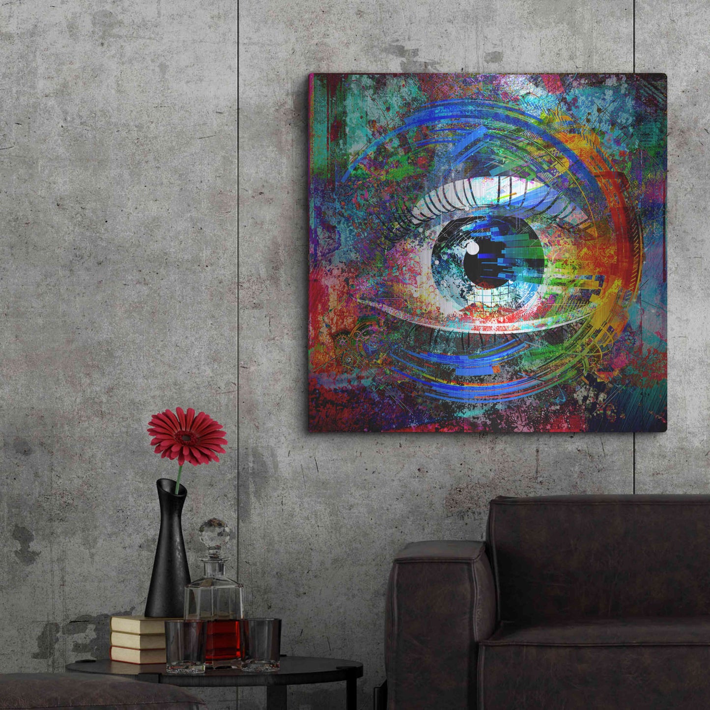 Luxe Metal Art 'Big Brother' Metal Wall Art,36x36