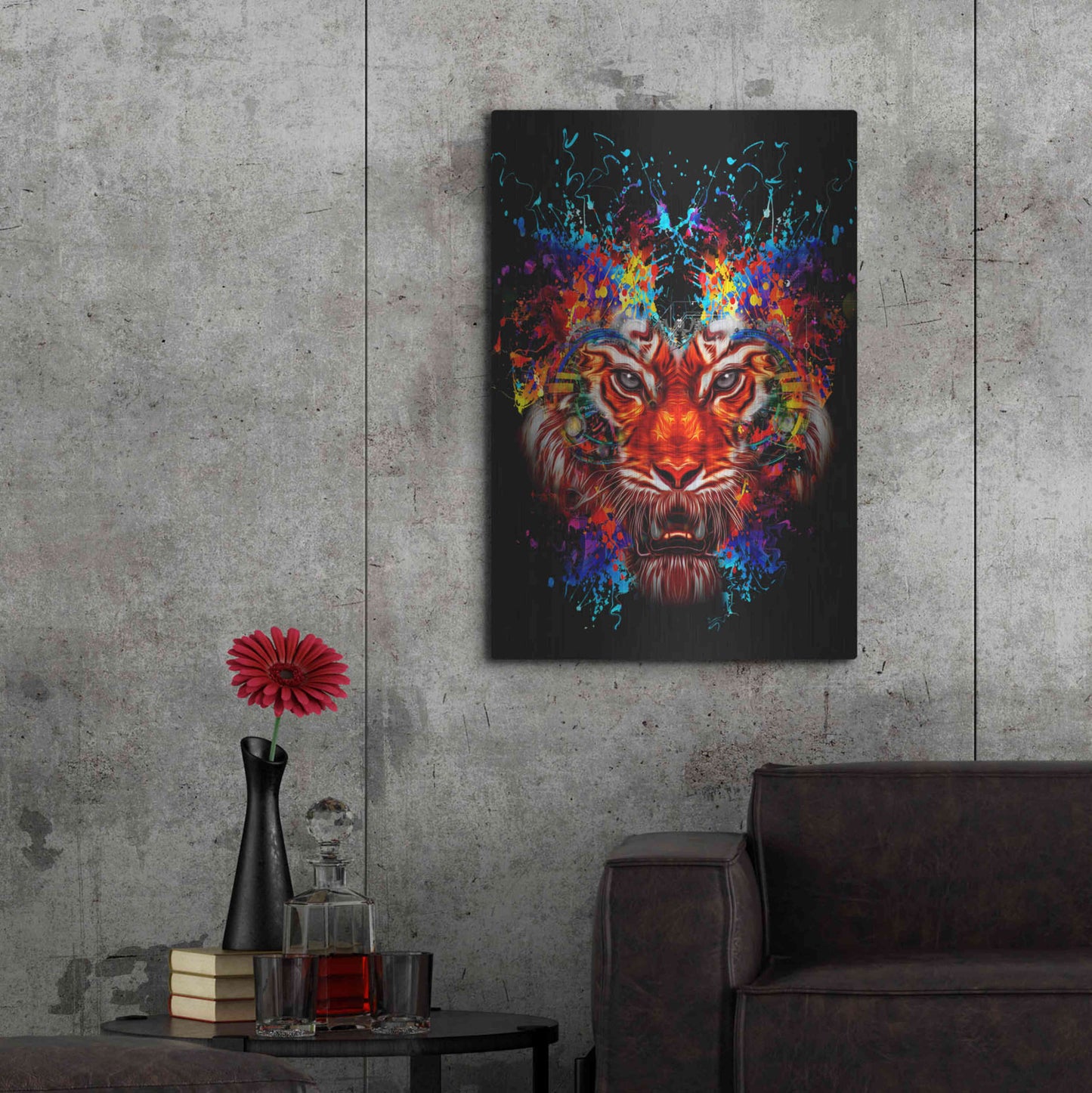 Luxe Metal Art 'Dubtiger' Metal Wall Art,24x36