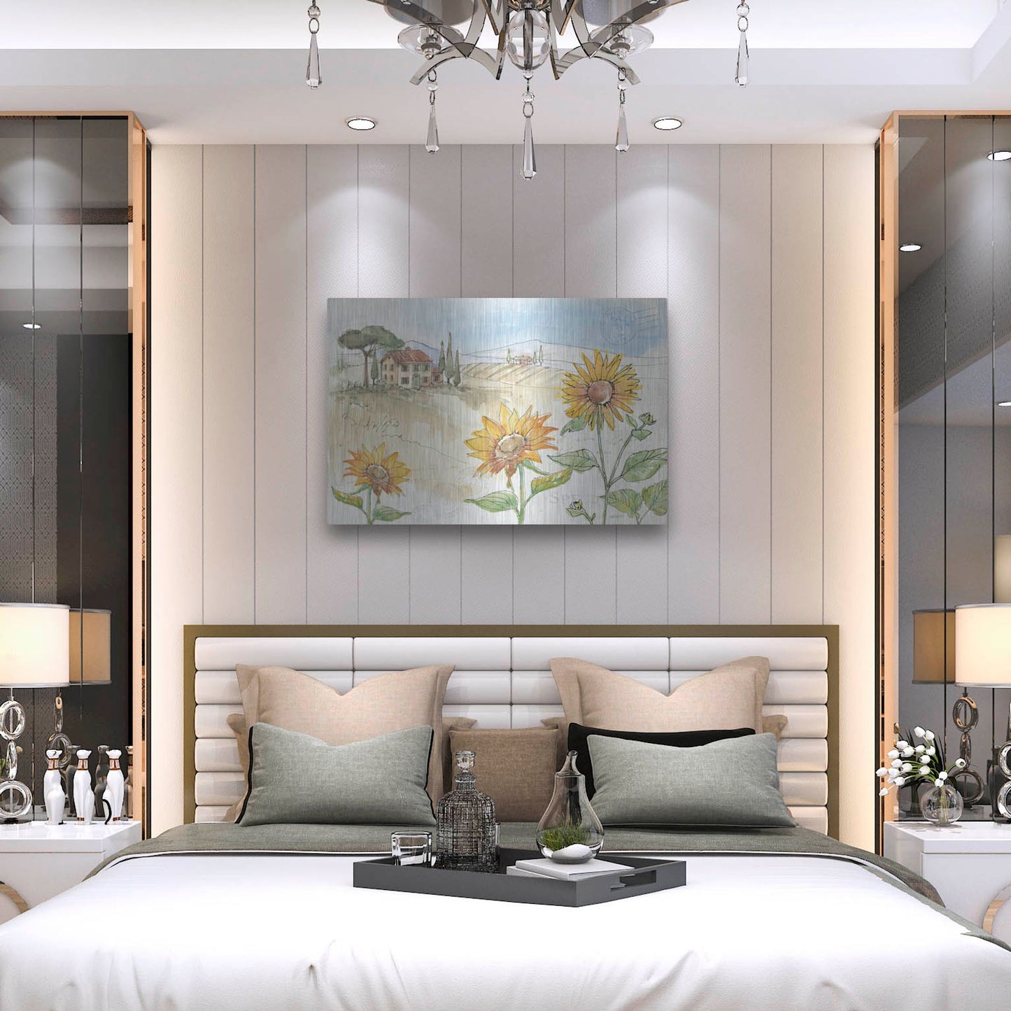 Luxe Metal Art 'Tuscan Elegance IV' by Anne Tavoletti, Metal Wall Art,36x24