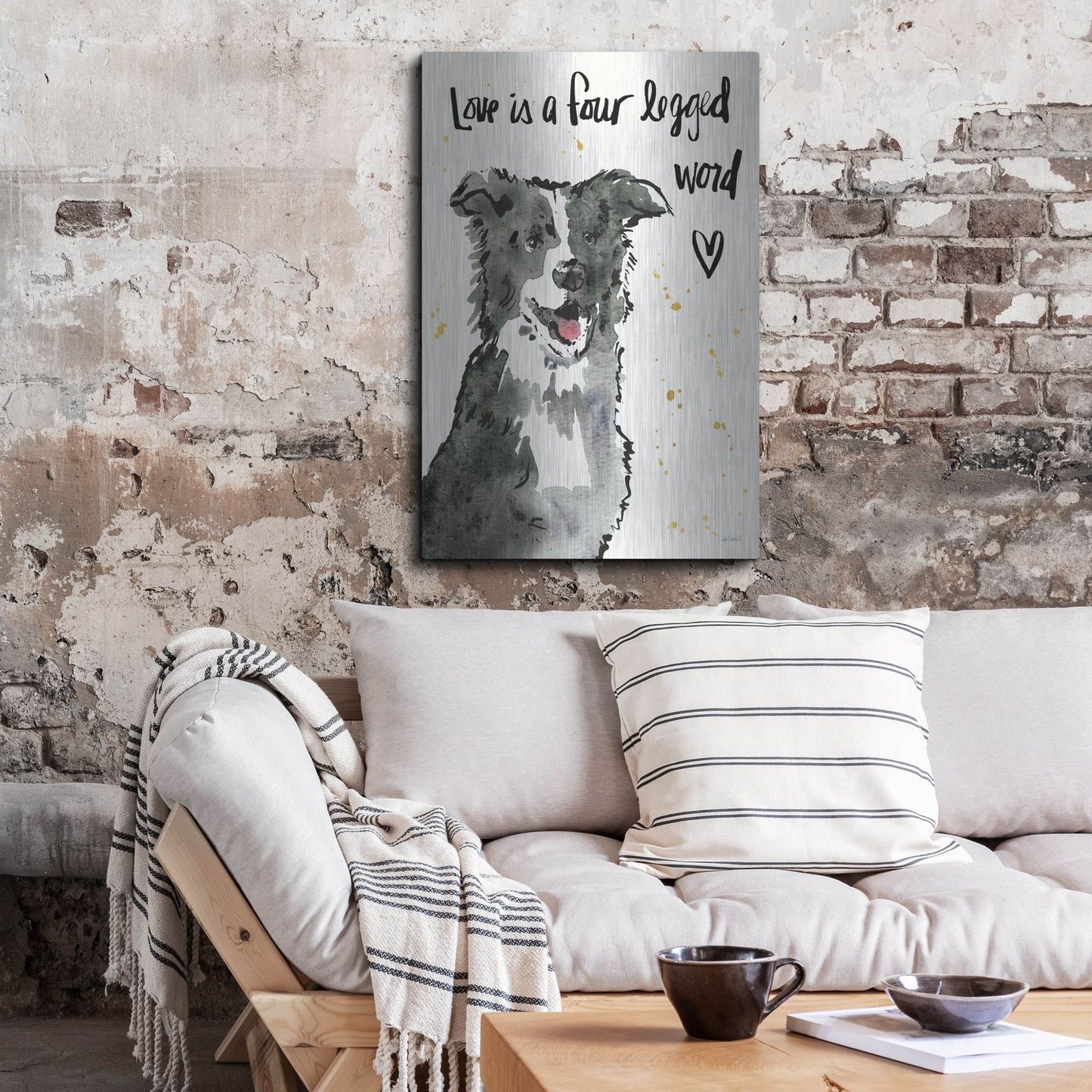 Luxe Metal Art 'Strike a Paws XI' by Anne Tavoletti, Metal Wall Art,24x36