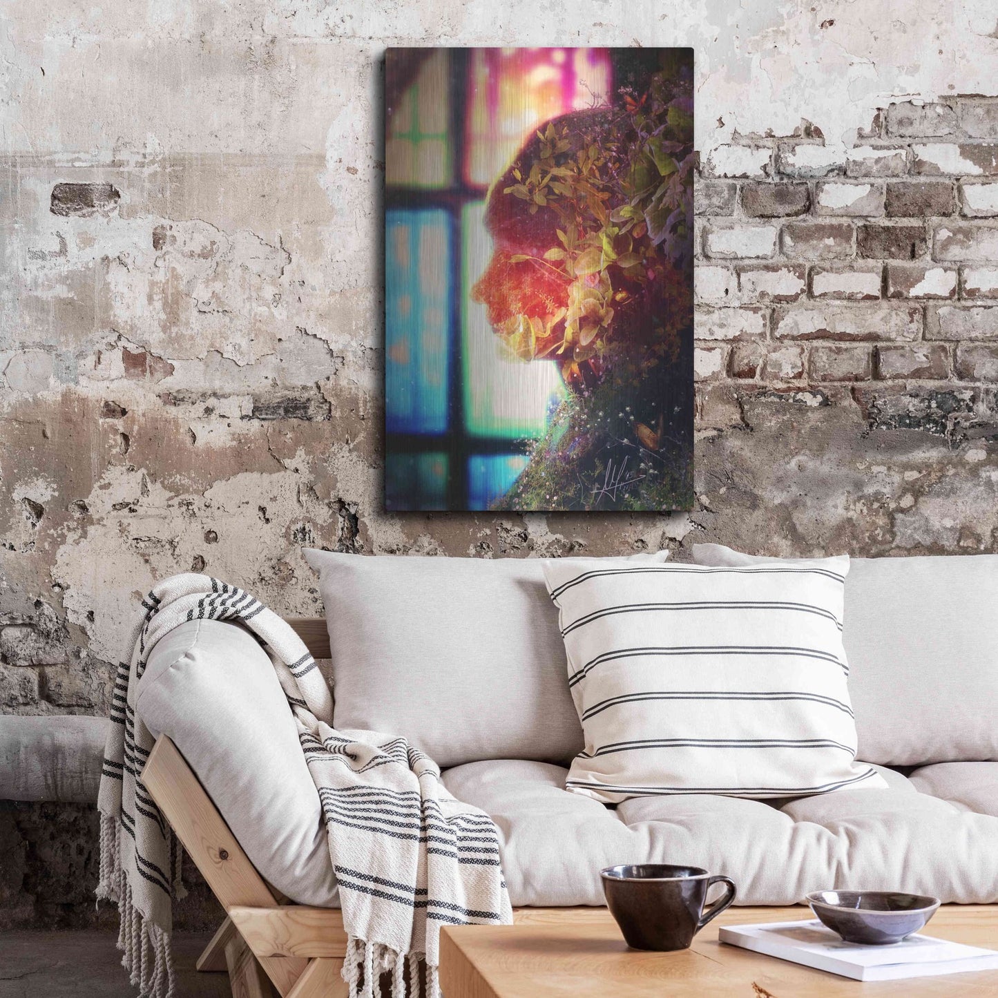 Luxe Metal Art 'Amnesty' by Mario Sanchez Nevado, Metal Wall Art,24x36