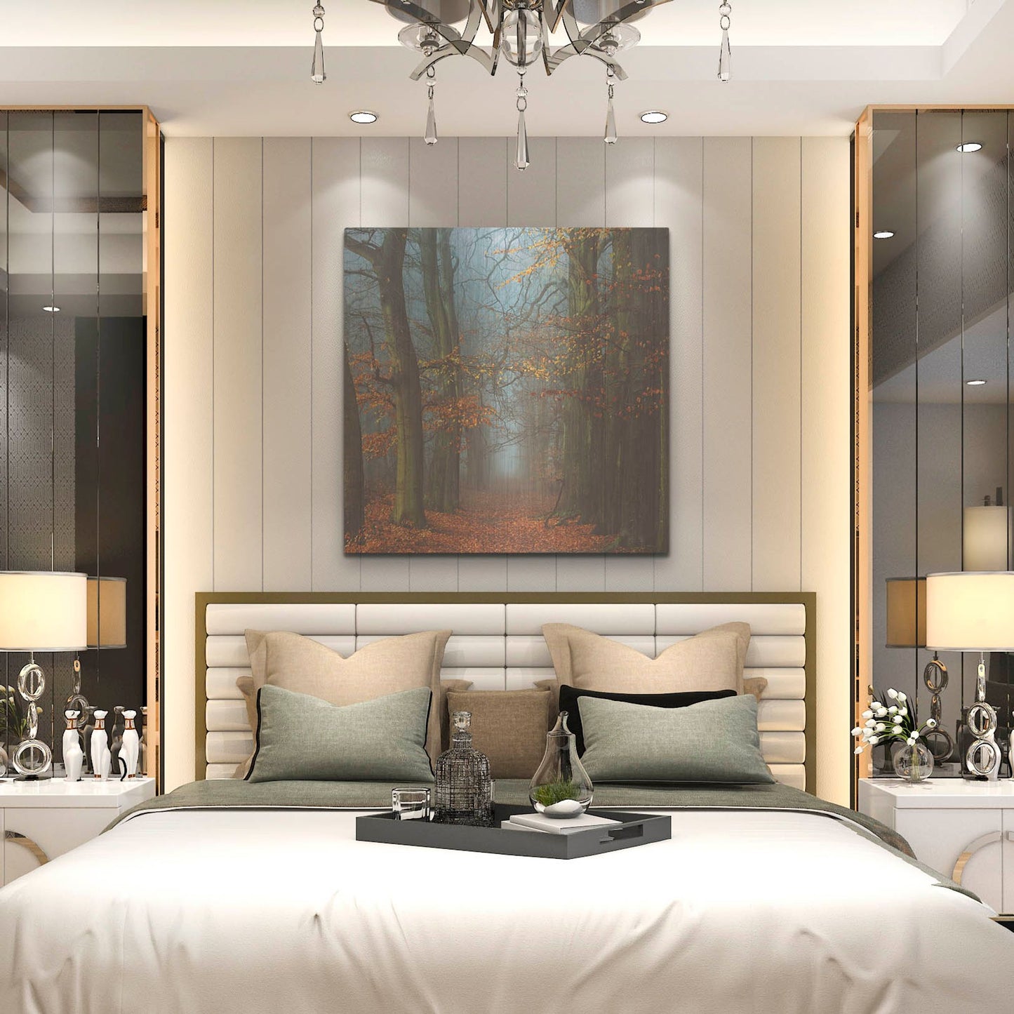 Luxe Metal Art 'Path of The Mystics' by Lars Van de Goor, Metal Wall Art,36x36