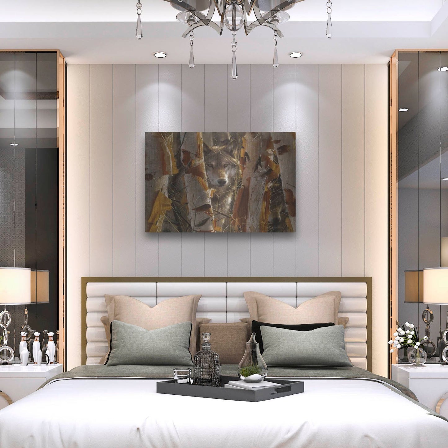 Luxe Metal Art 'The Guardian' by Collin Bogle, Metal Wall Art,36x24