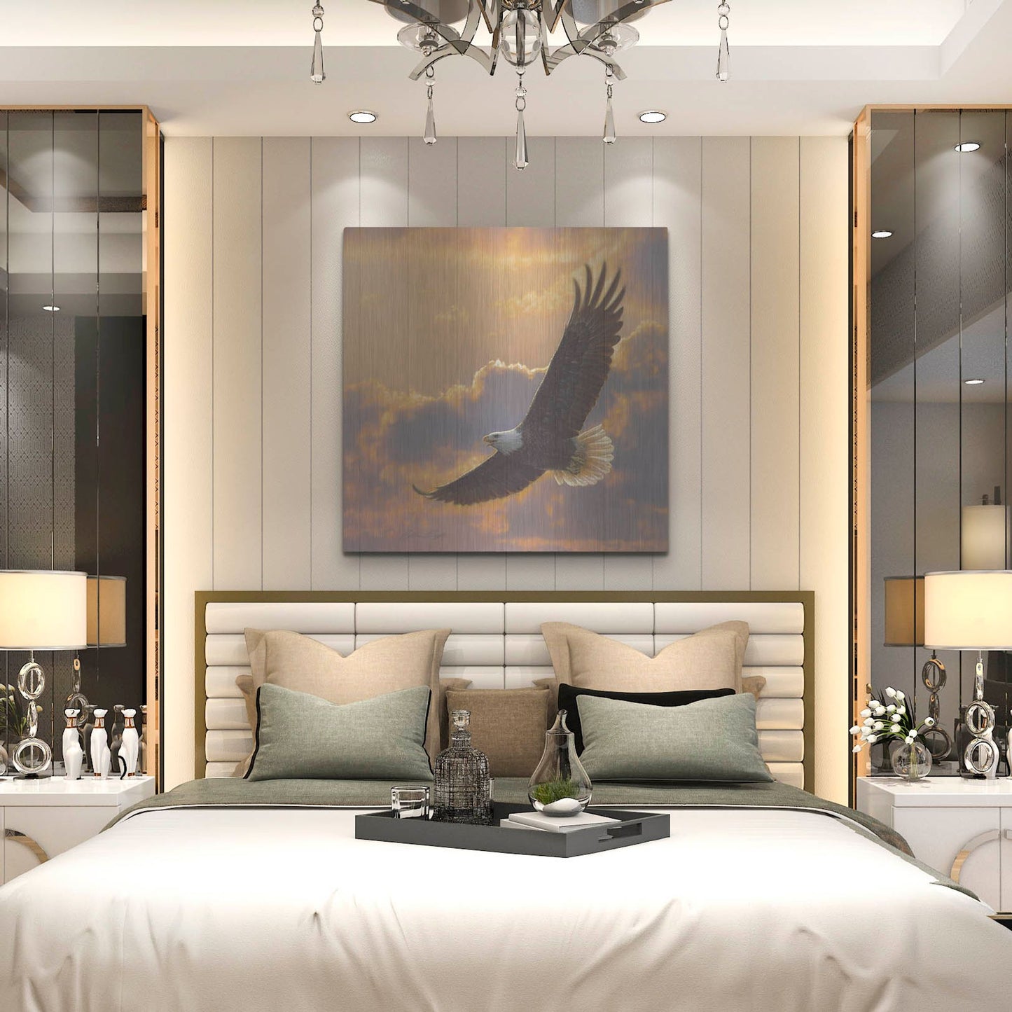 Luxe Metal Art 'Soaring Spirit' by Collin Bogle, Metal Wall Art,36x36