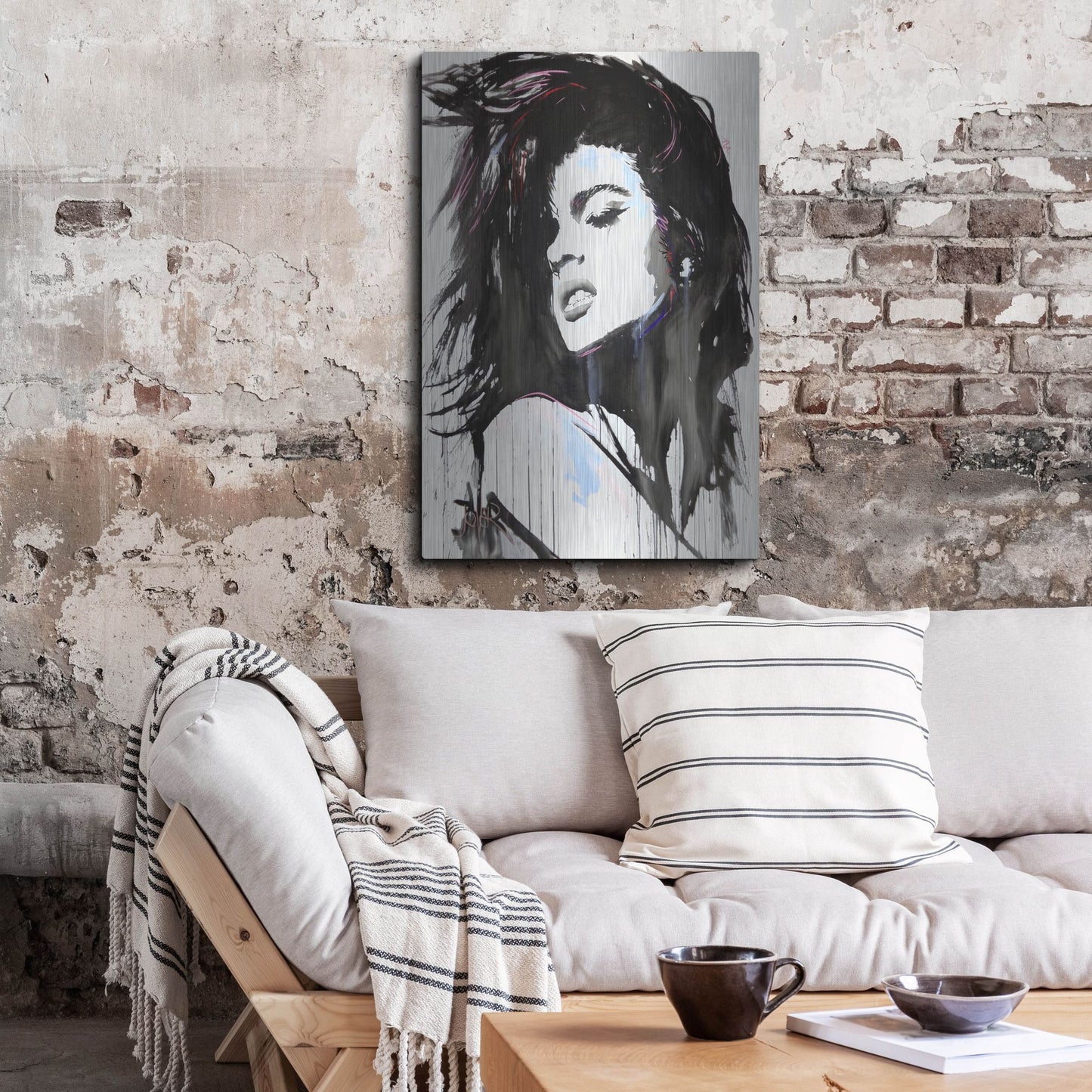 Luxe Metal Art 'Aztec Heart' by Loui Jover, Metal Wall Art,24x36