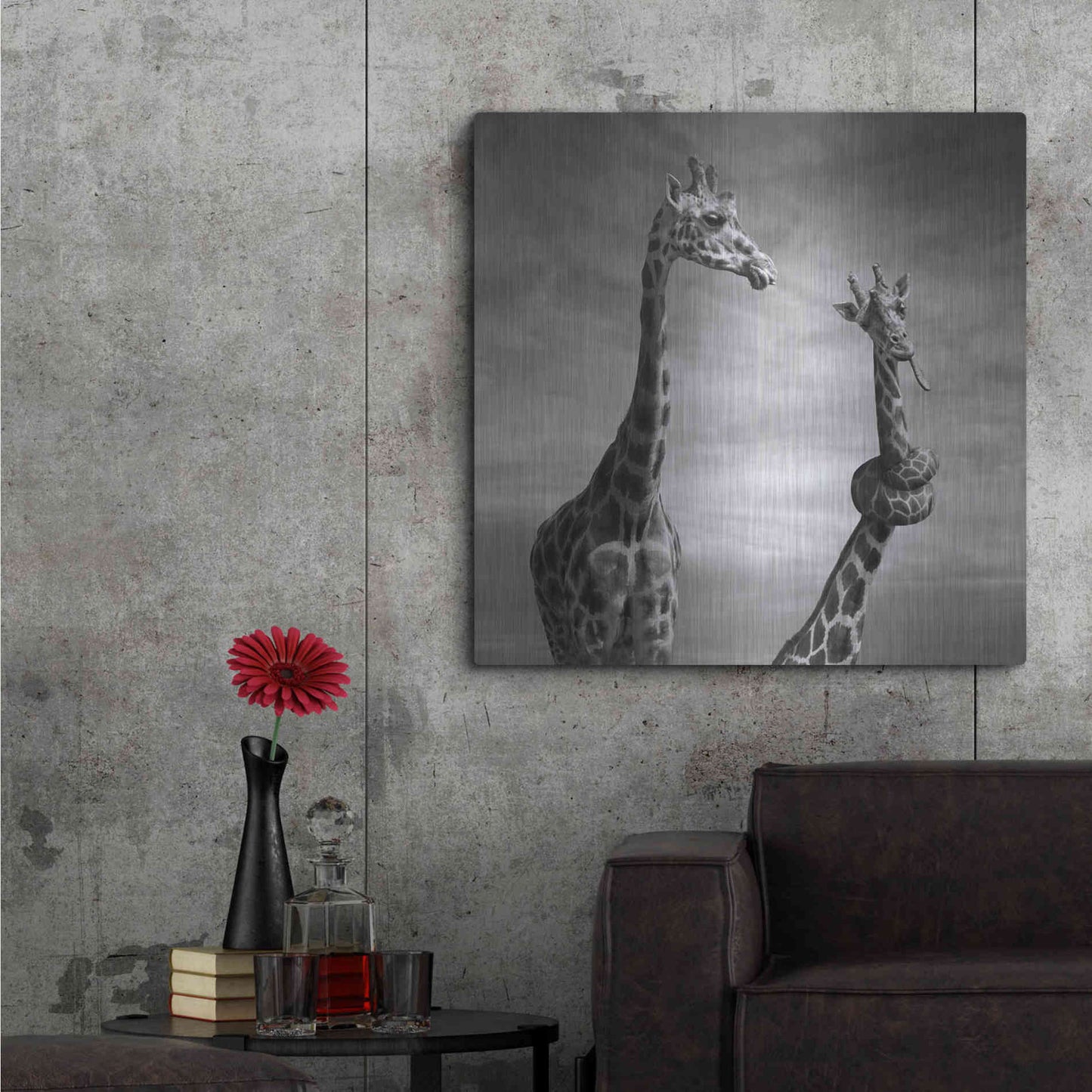 Luxe Metal Art 'Twisted Sister' by Dariusz Klimczak, Metal Wall Art,36x36