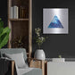 Luxe Metal Art 'Ocean Triangle' by Seven Trees Design, Metal Wall Art,24x24