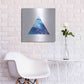 Luxe Metal Art 'Ocean Triangle' by Seven Trees Design, Metal Wall Art,24x24