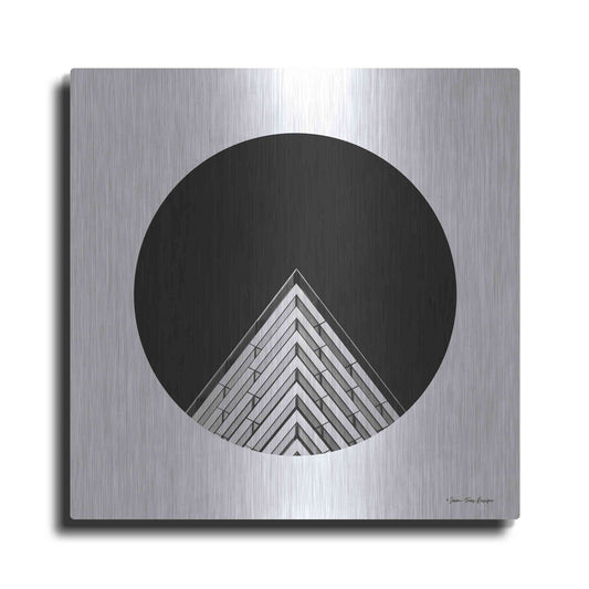 Luxe Metal Art 'Triangular Architecture' by Seven Trees Design, Metal Wall Art