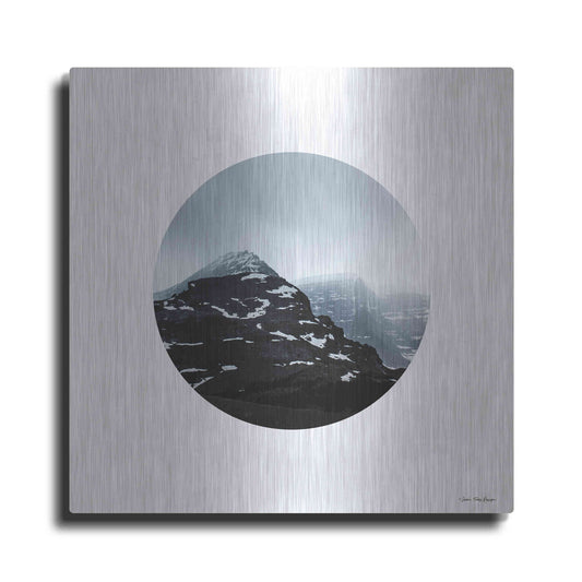 Luxe Metal Art 'Snow Mountains' by Seven Trees Design, Metal Wall Art