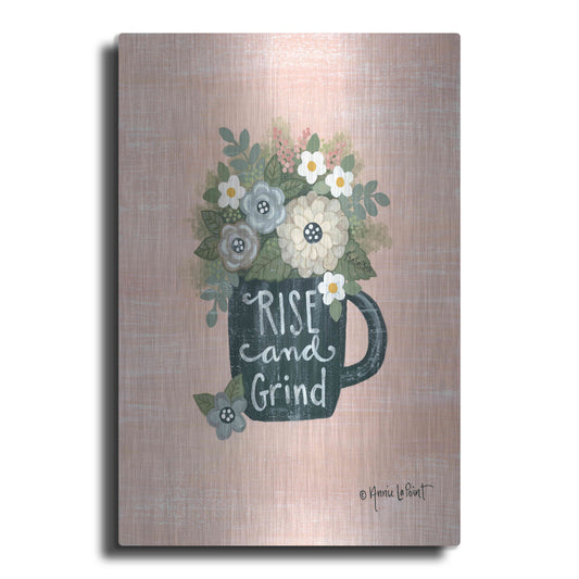 'Rise and Grind' by Annie LaPoint, Metal Wall Art