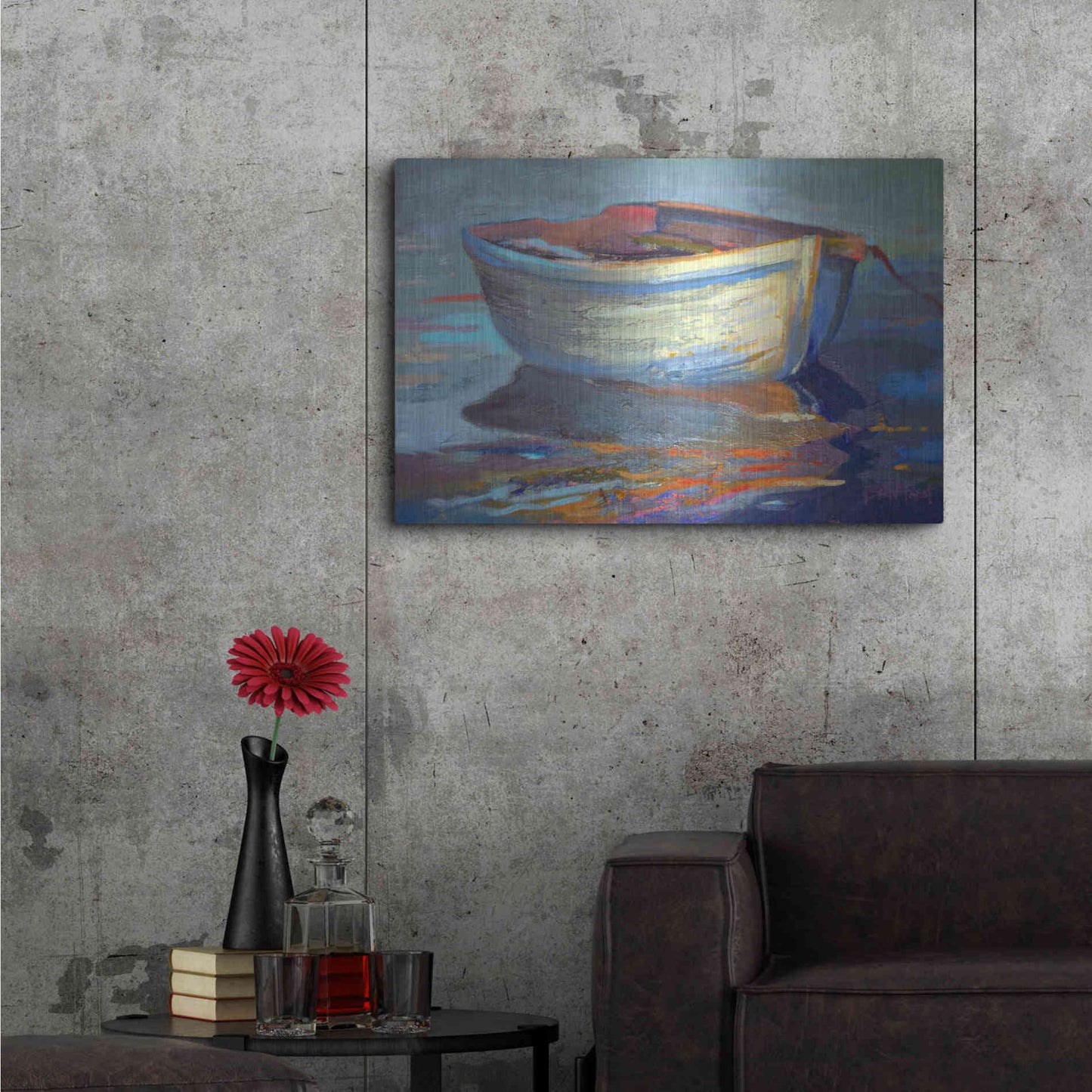Luxe Metal Art 'Sail Away' by Beth Forst, Metal Wall Art,36x24