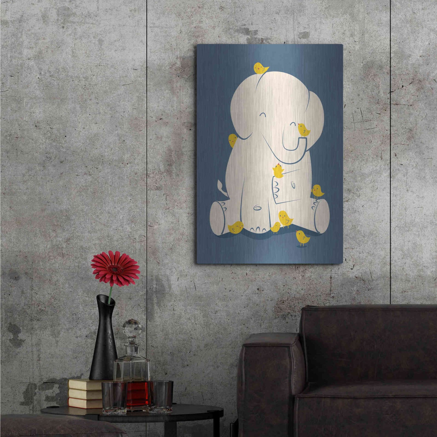 Luxe Metal Art 'Big Mama' by Jay Fleck, Metal Wall Art,24x36