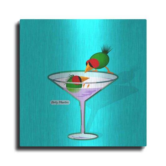Luxe Metal Art 'Dirty Martini' by Chuck Wimmer, Metal Wall Art