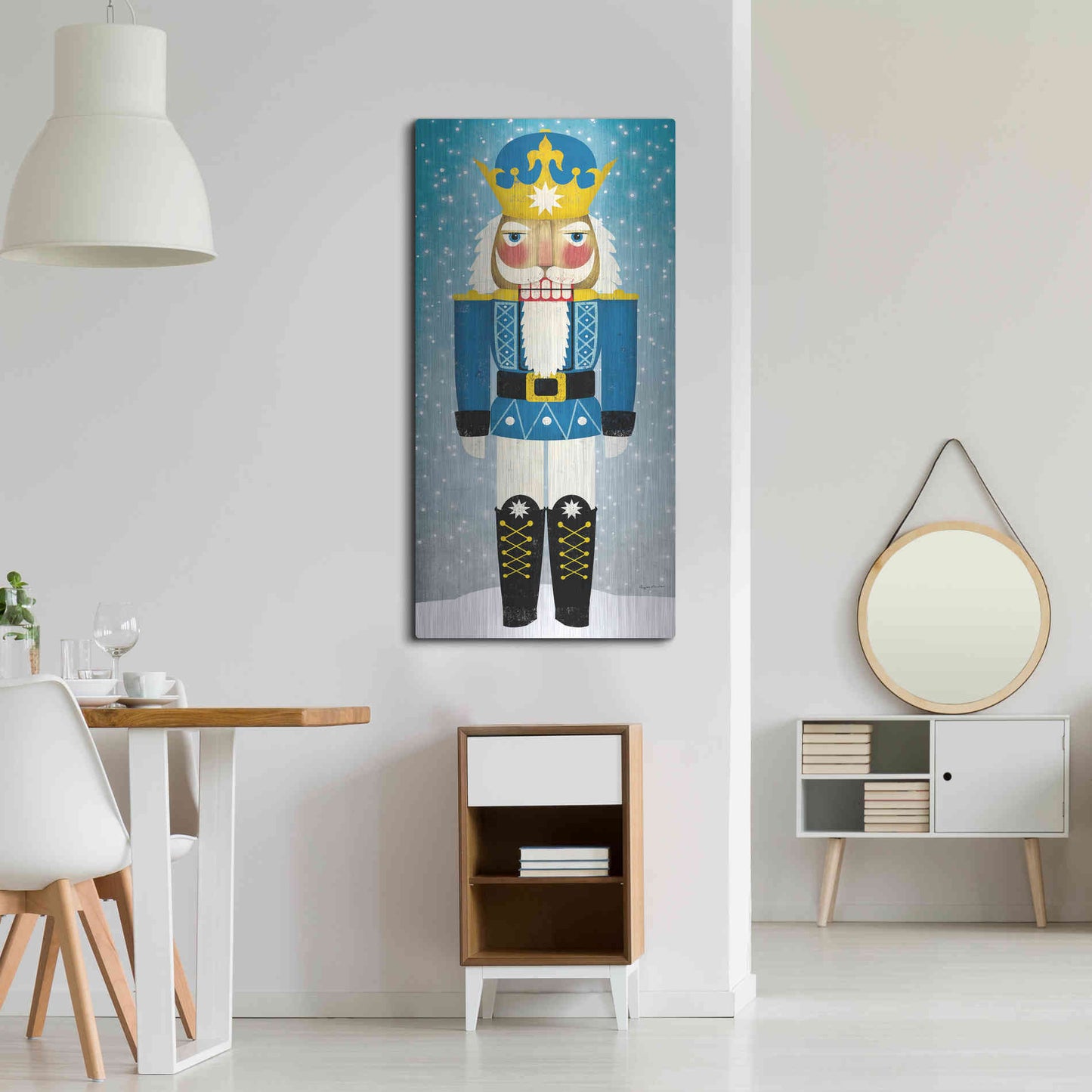 Luxe Metal Art 'Nutcracker Bright III' by Ryan Fowler, Metal Wall Art,24x48
