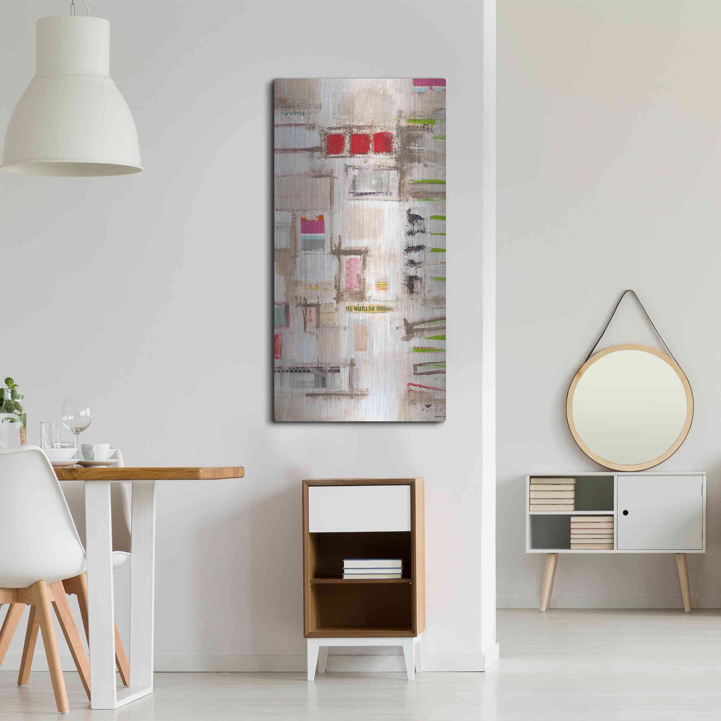 Luxe Metal Art 'Plans Four II' by Nikki Galapon, Metal Wall Art,24x48