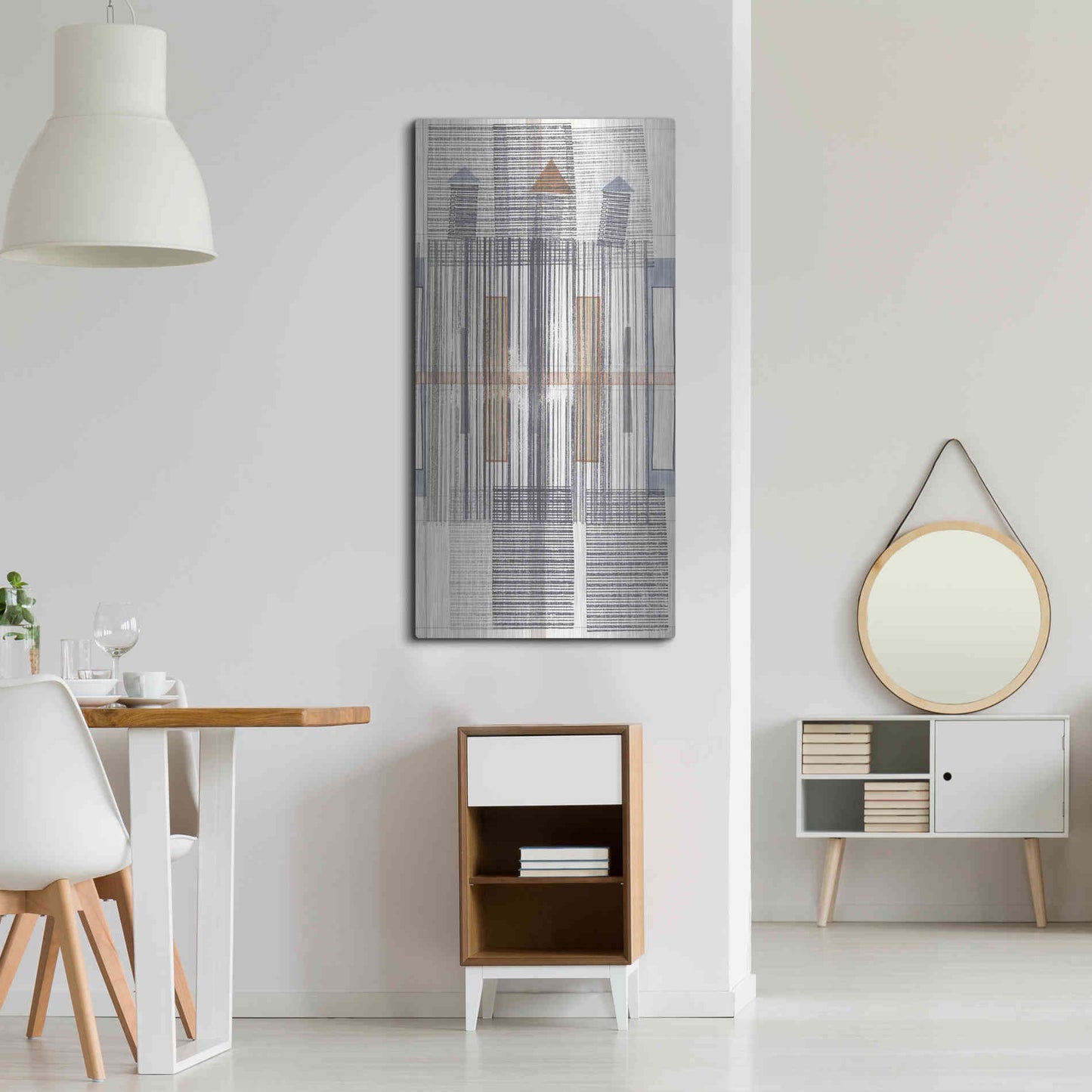 Luxe Metal Art 'Pinnacle III' by Nikki Galapon, Metal Wall Art,24x48