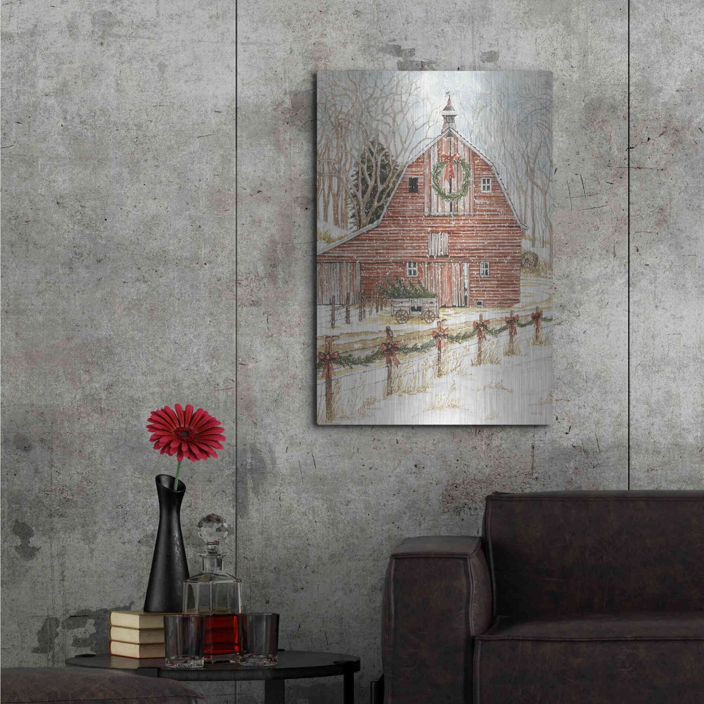 Luxe Metal Art 'Ready for the Holidays' by Cindy Jacobs, Metal Wall Art,24x36