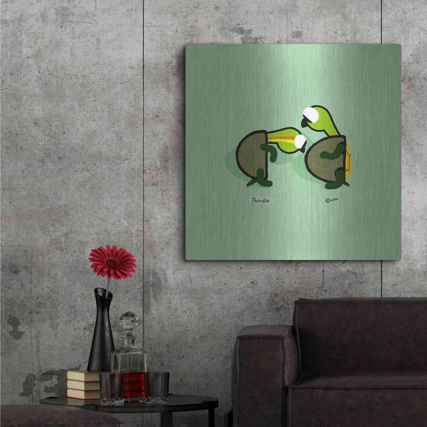 Luxe Metal Art 'Thirdle' by Chuck Wimmer, Metal Wall Art,36x36