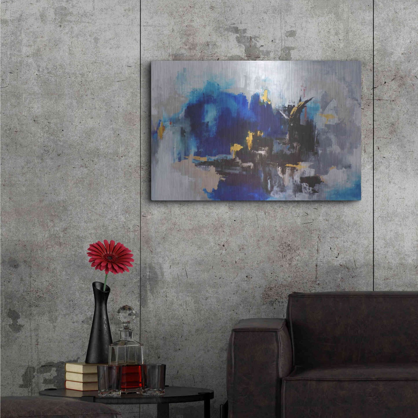 Luxe Metal Art 'Mi Cuidad' by Leticia Herrera, Metal Wall Art,36x24