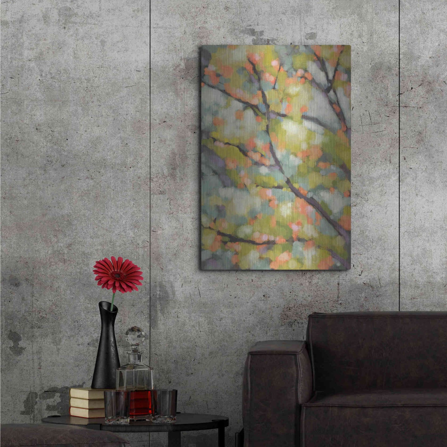 Luxe Metal Art 'Dappled Dusk I' by Chariklia Zarris, Metal Wall Art,24x36