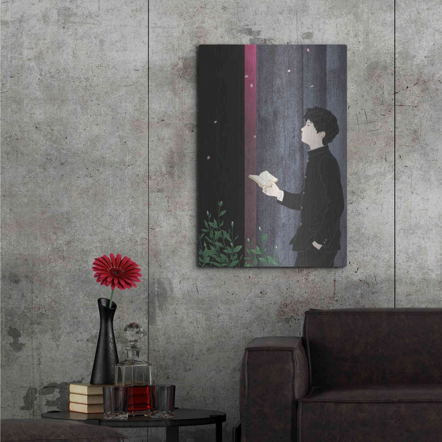 Luxe Metal Art 'Sakura' by Sai Tamiya, Metal Wall Art,24x36