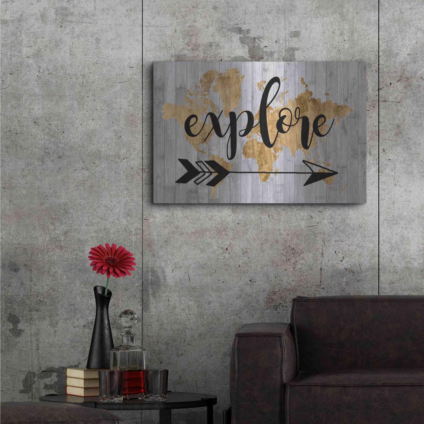 Luxe Metal Art 'Young Explorer V' by Studio W, Metal Wall Art,36x24