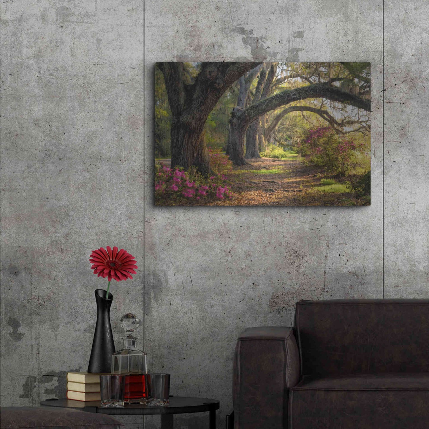 Luxe Metal Art 'Under the Live Oaks I' by Danny Head, Metal Wall Art,36x24