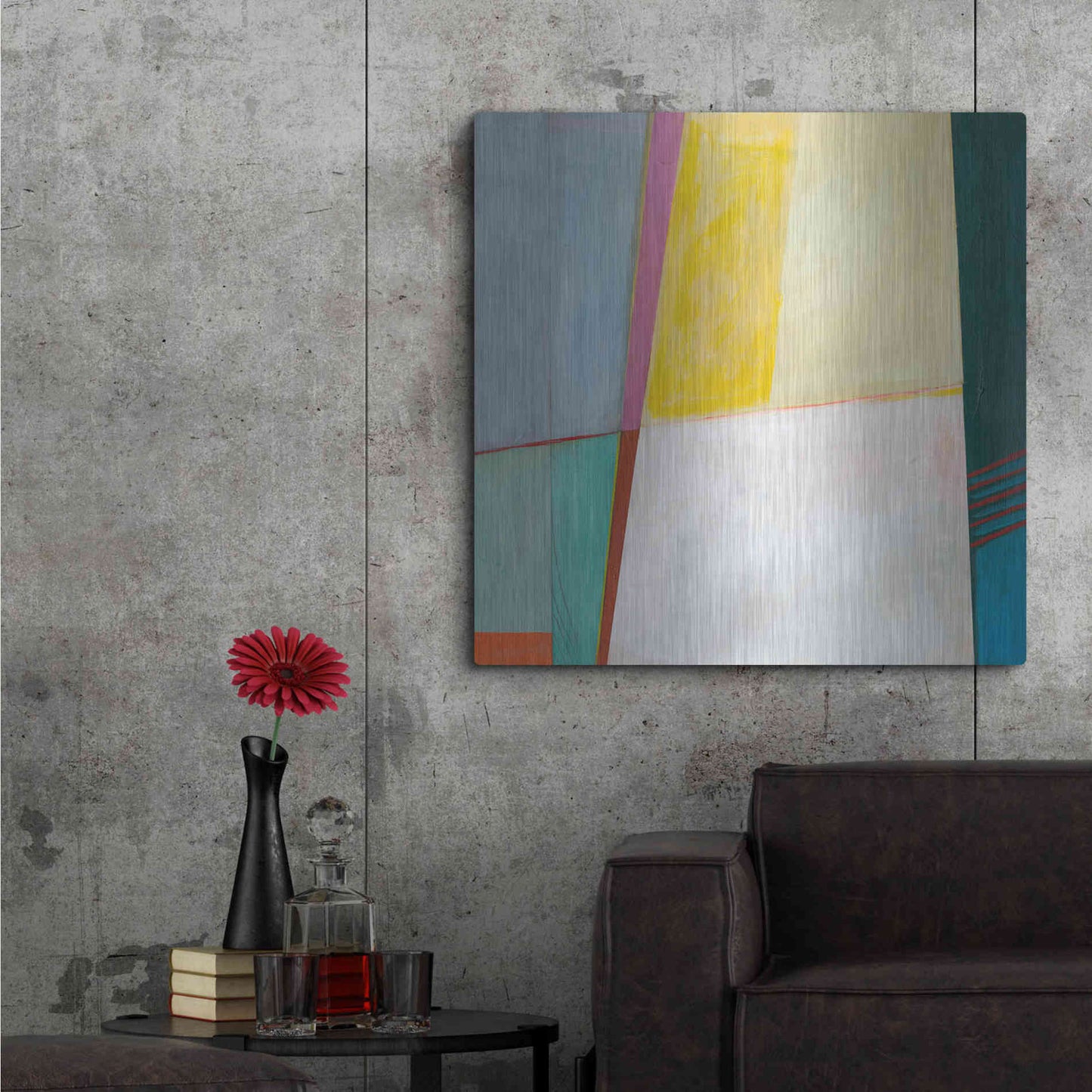 Luxe Metal Art 'Solidity I' by Jodi Fuchs, Metal Wall Art,36x36