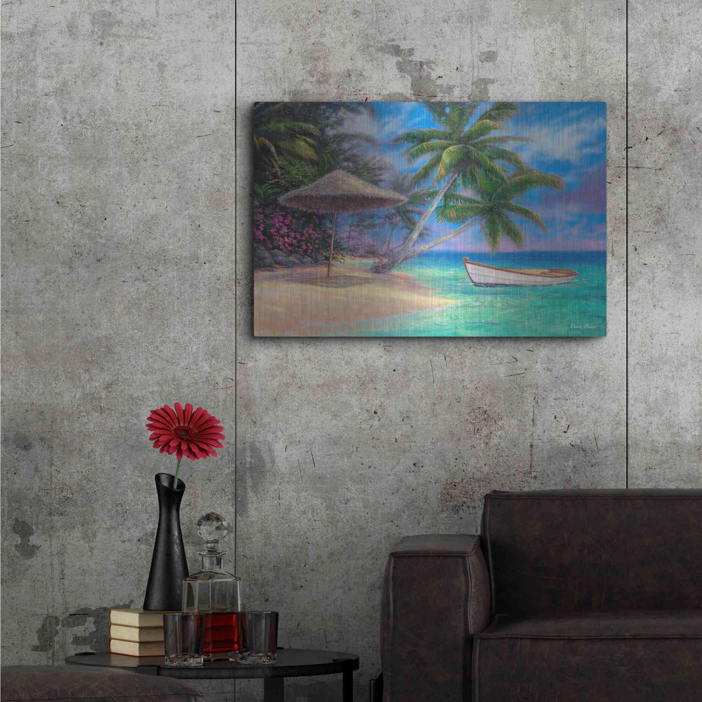 Luxe Metal Art 'Drift Away' by Chuck Pinson, Metal Wall Art,36x24