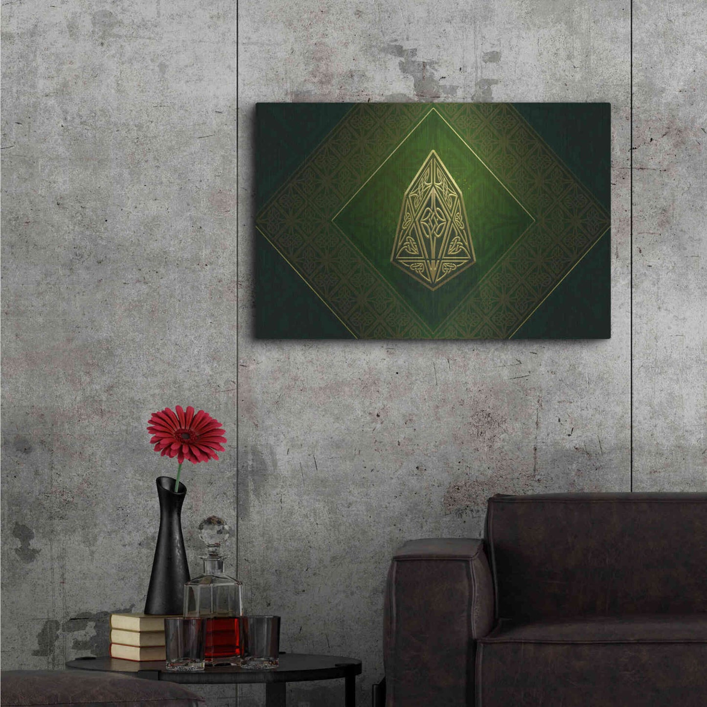 Luxe Metal Art 'Celtic Knot EOS Crypto' by Katalina, Metal Wall Art,36x24