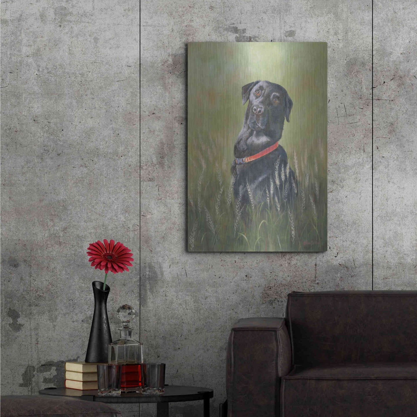 Luxe Metal Art 'Max' by Pam Britton, Metal Wall Art,24x36