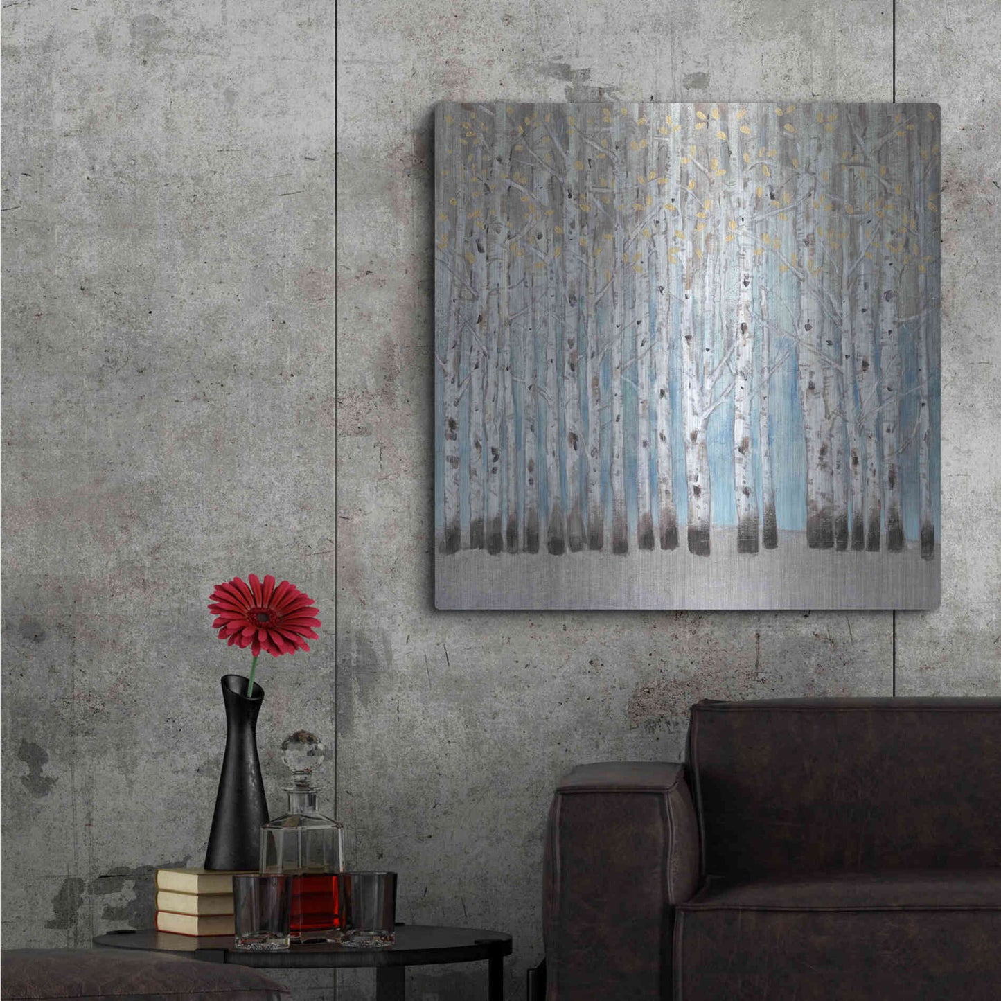 Luxe Metal Art 'Into the Forest I' by Tim O'Toole, Metal Wall Art,36x36