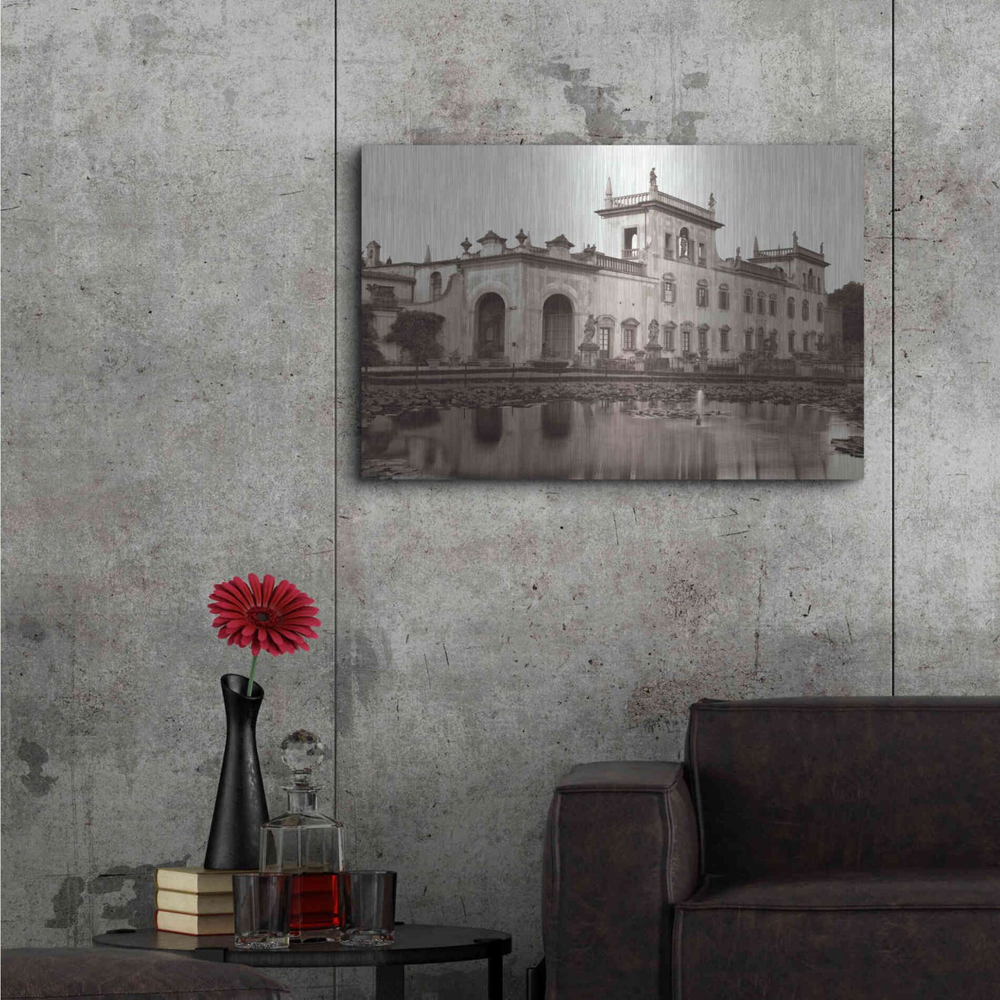 Luxe Metal Art 'Banc de Jardin 37' by Alan Blaustein Metal Wall Art,36x24