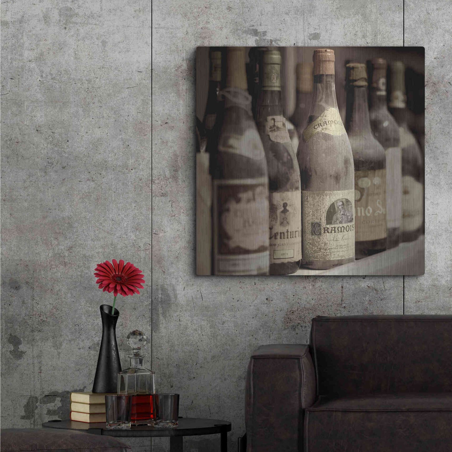Luxe Metal Art 'Enoteca Cortona 2' by Alan Blaustein Metal Wall Art,36x36