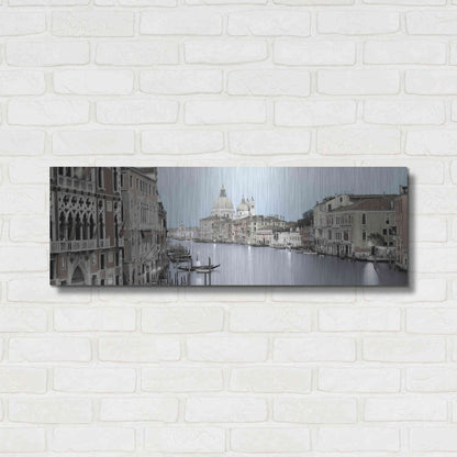 Luxe Metal Art 'Evening on the Grand Canal' by Alan Blaustein Metal Wall Art,36x12